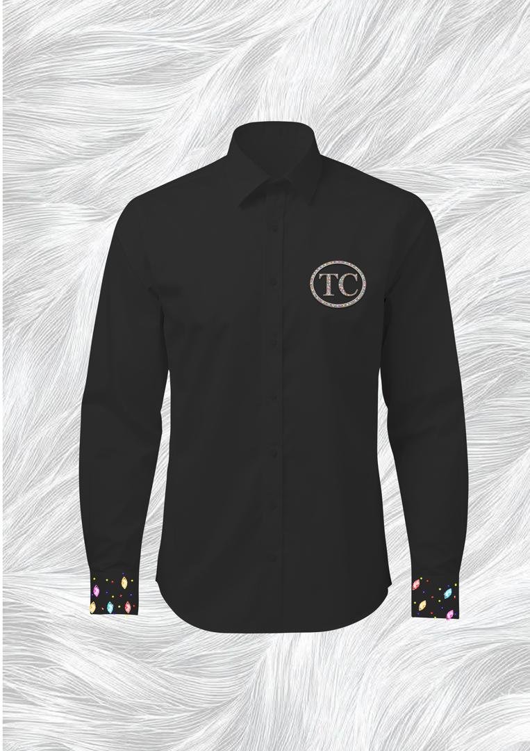 TC CRYSTAL EMBLEM DRESS SHIRT alt