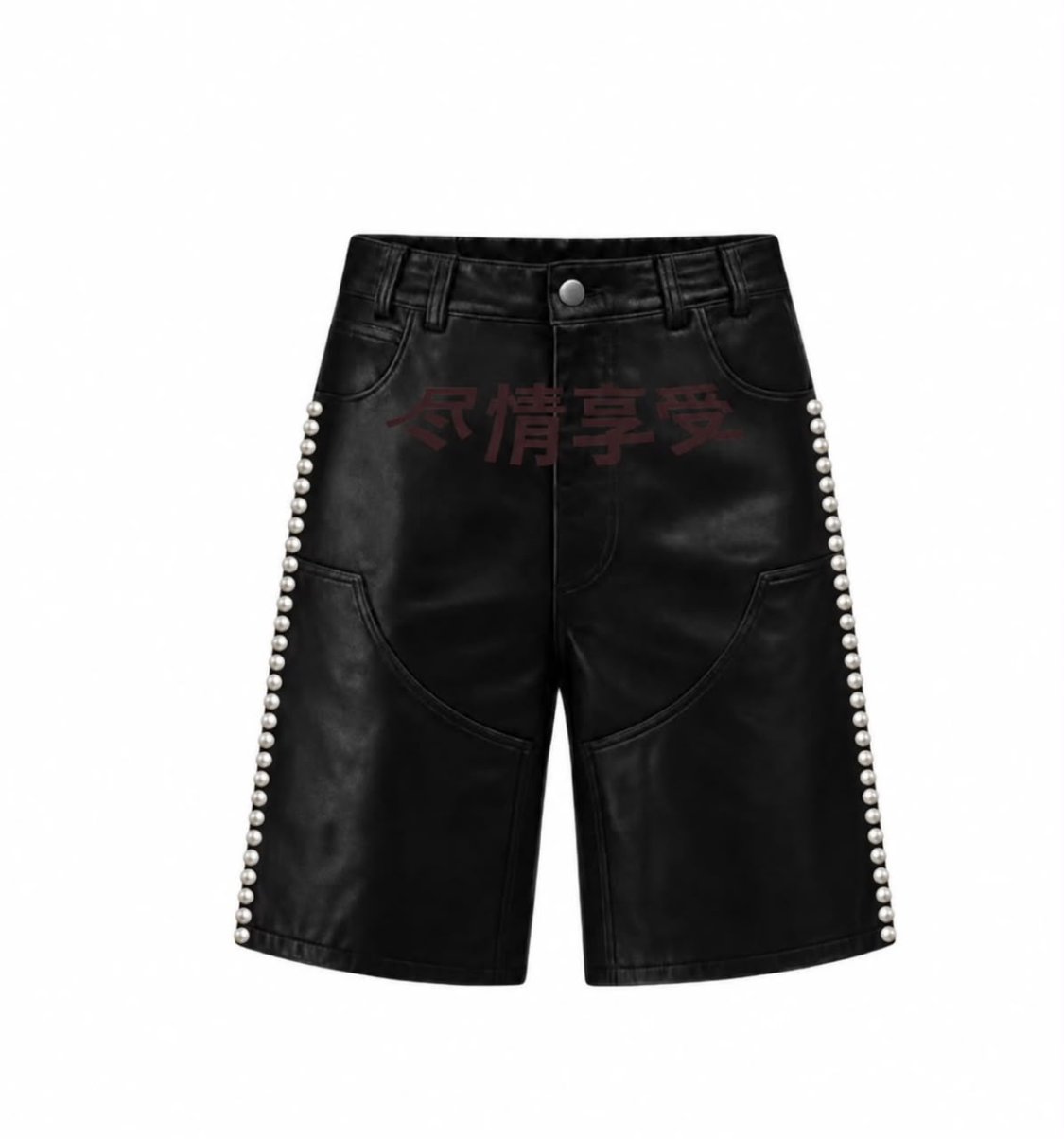 Taurus Collections “Live It Up” Pearl Leather Jorts